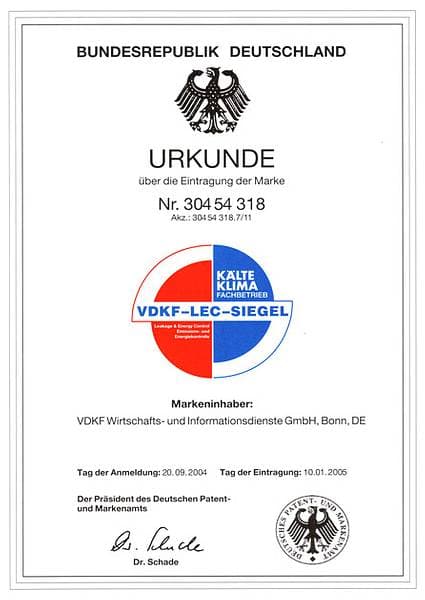 Akkreditierungsurkunde Qualitätsmanagement – Gebrüder Becker