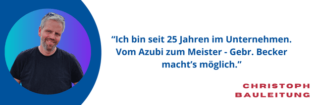 Mitarbeiterstatement von Chris