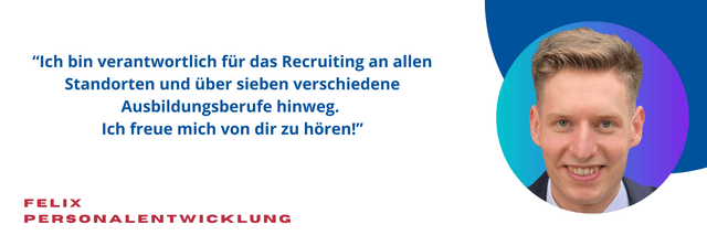 Mitarbeiterstatement von Felix