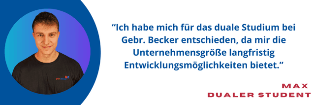 Mitarbeiterstatement von Max